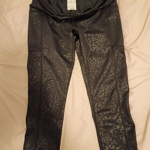 Constantly Varied Gear Black Leopard Kids Leggings